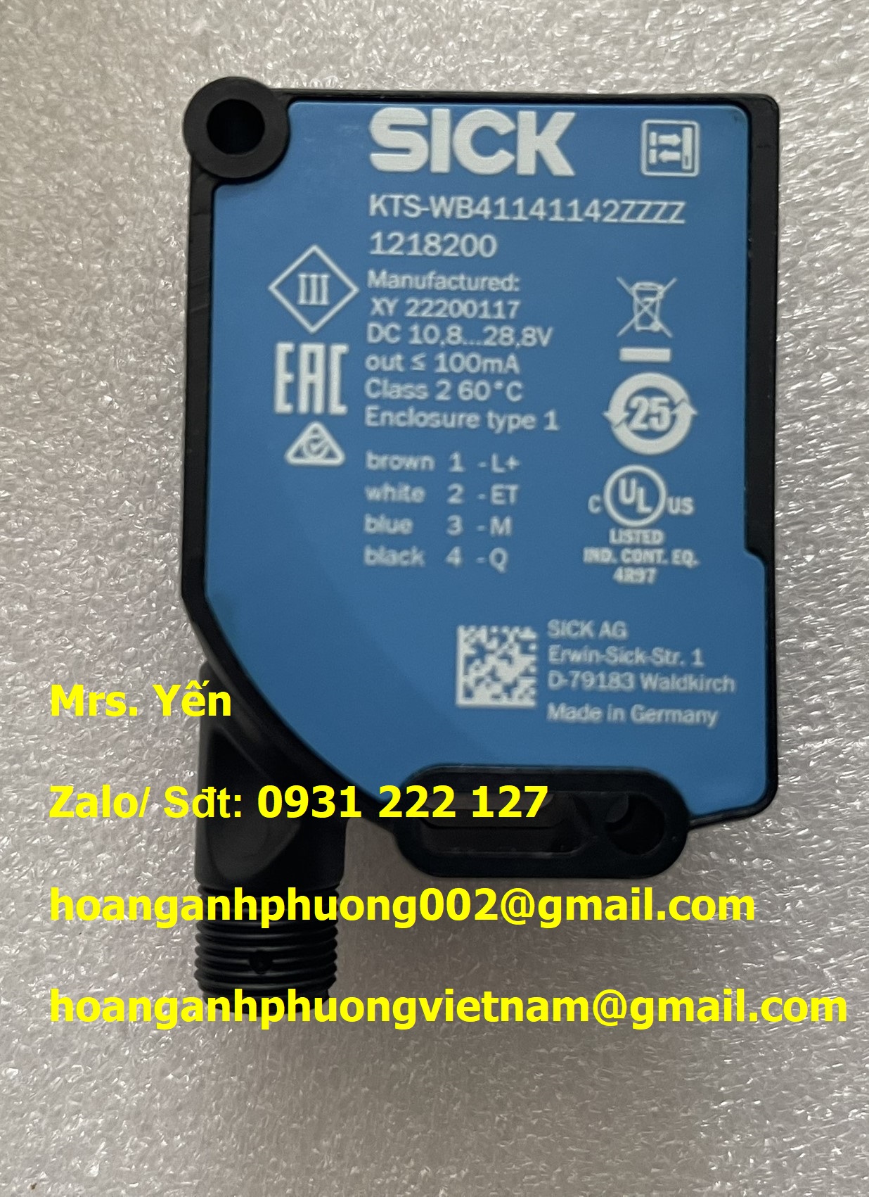 CẢM BIẾN SICK MỚI - NHẬP KHẨU KTS-WB41141142ZZZZ