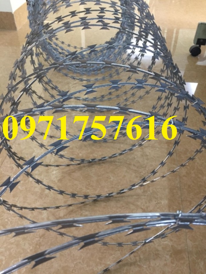 Dây kẽm gai hình dao chống trộm,kẽm gai lưới dao