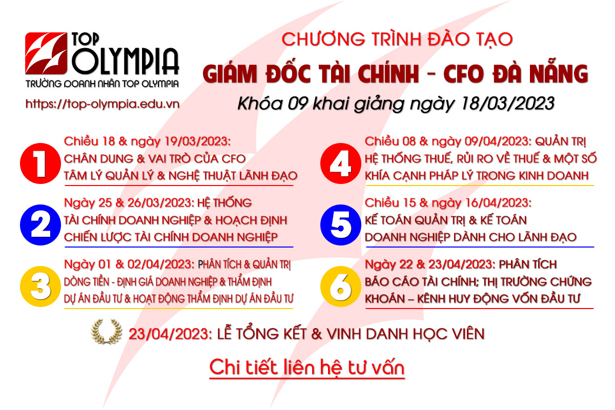 Khai giảng khoá học CFO tại Top Olympia Đà Nẵng