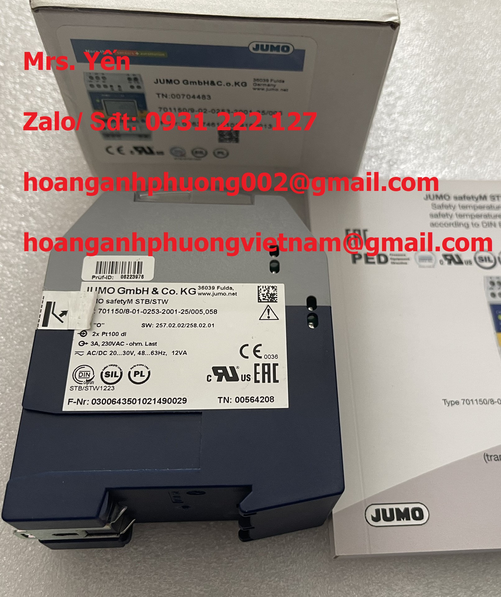 701150/8-01-0253-2001-25/005  JUMO CHÍNH HÃNG MỚI 100%