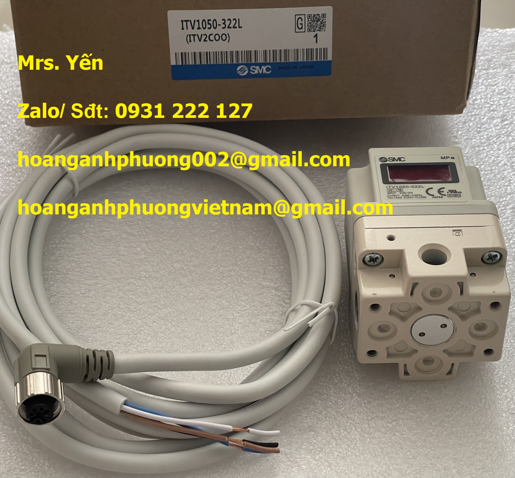 ITV1050-322L Van điều áp SMC chính hãng, mới 100%, nhập khẩu