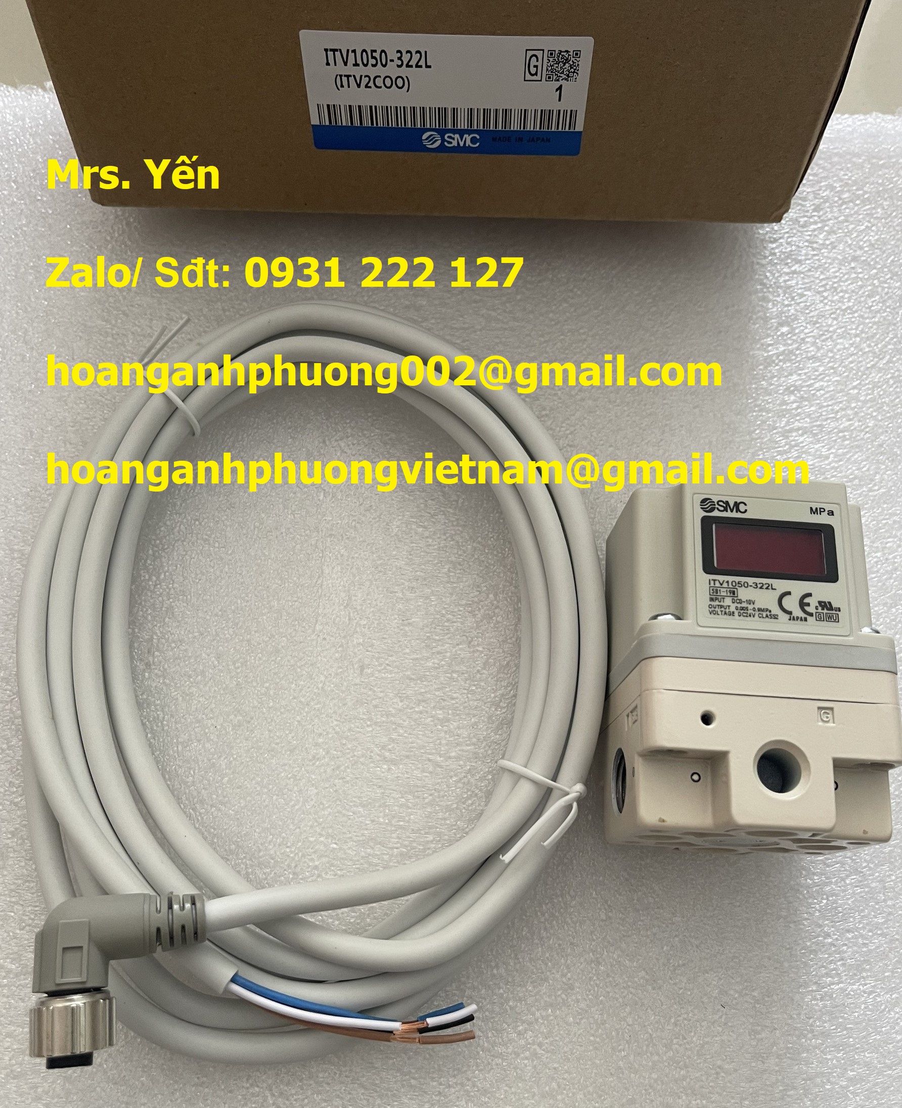 ITV1050-322L Van điều áp SMC chính hãng, mới 100%, nhập khẩu