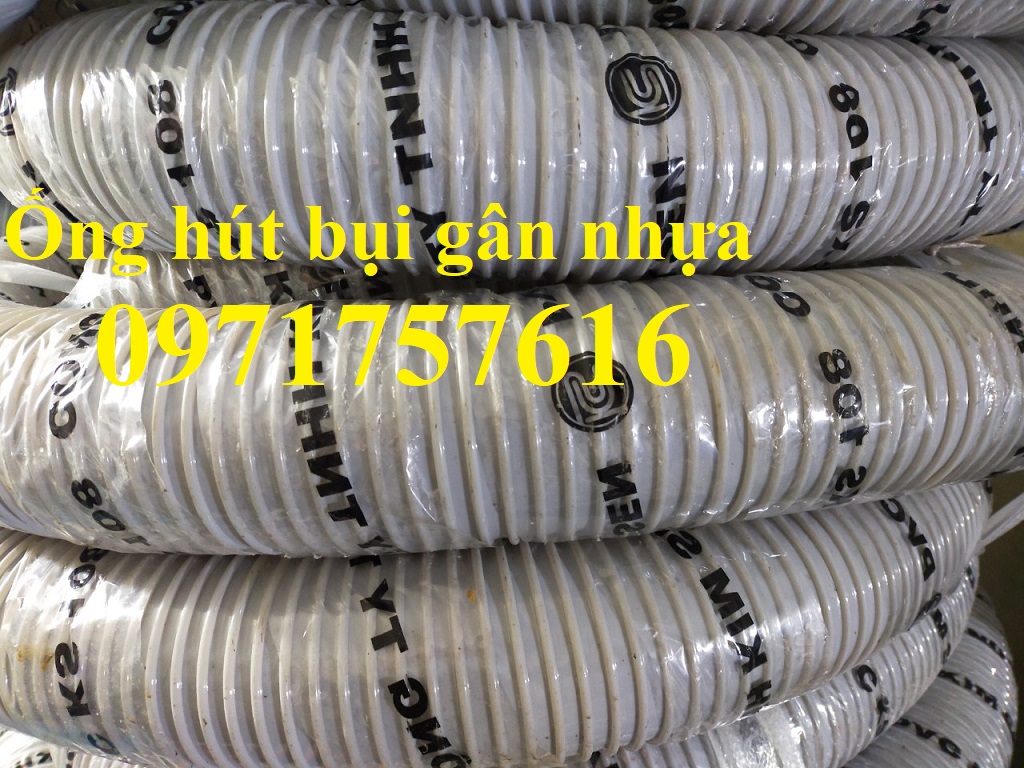 Ống hút bụi gân nhựa phi 60-Báo giá ống hút bụi gân nhựa