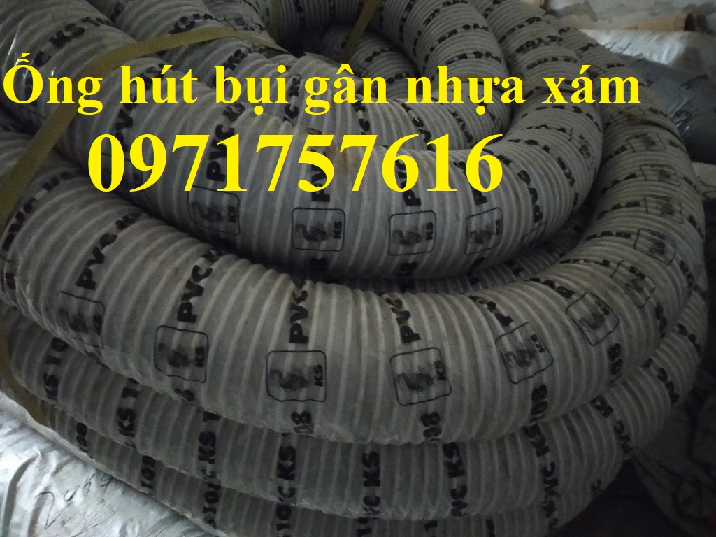 Ống hút bụi gân nhựa phi 60-Báo giá ống hút bụi gân nhựa