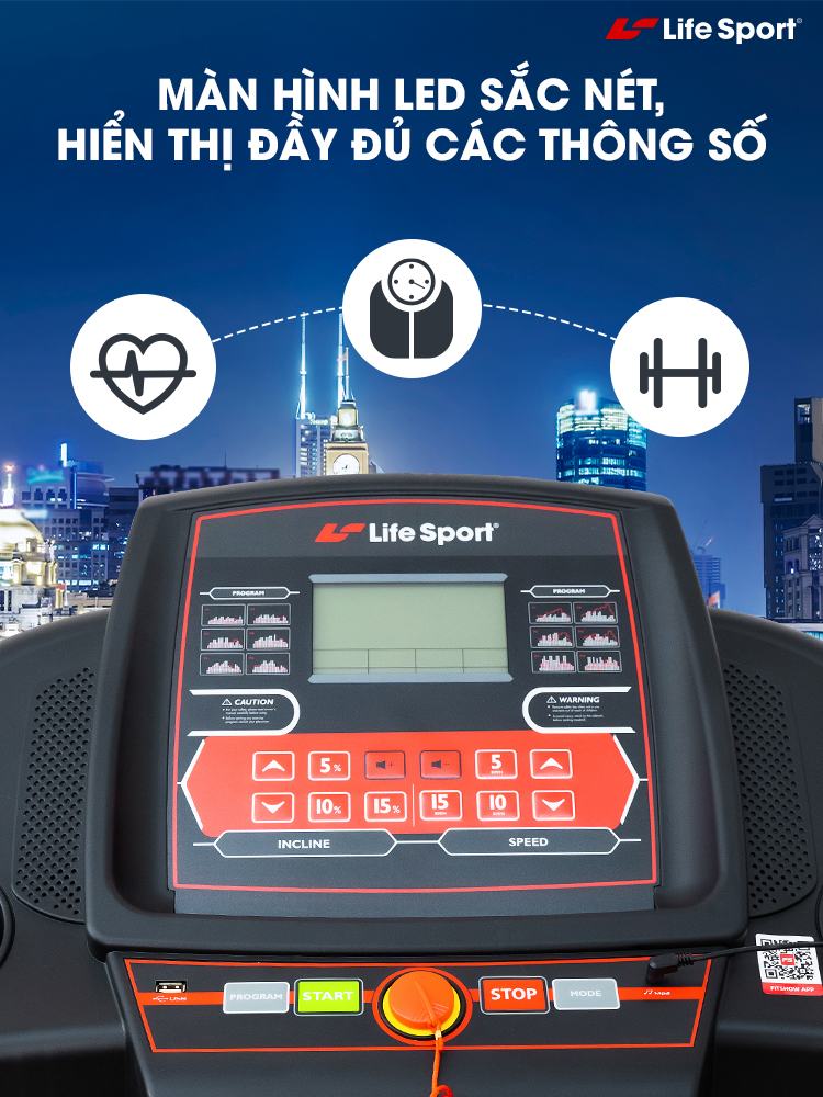 Máy chạy bộ lifesport ls _4800 tặng ngay quà hấp dẫn
