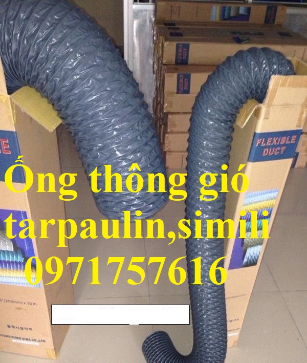 Ống gió mềm vải tarpaulin-Ống gió mềm vải giá tốt