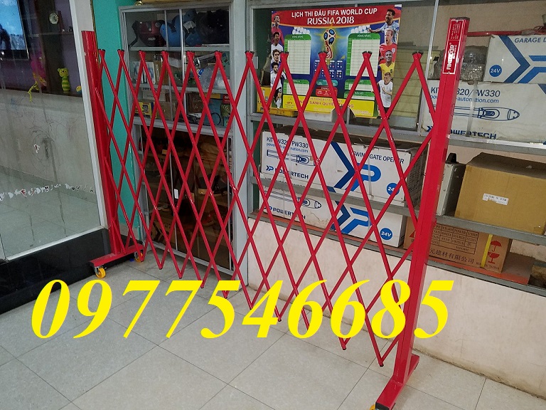 Hàng rào xếp sắt có bánh xe -Xường sản xuất hàng rào xếp di động