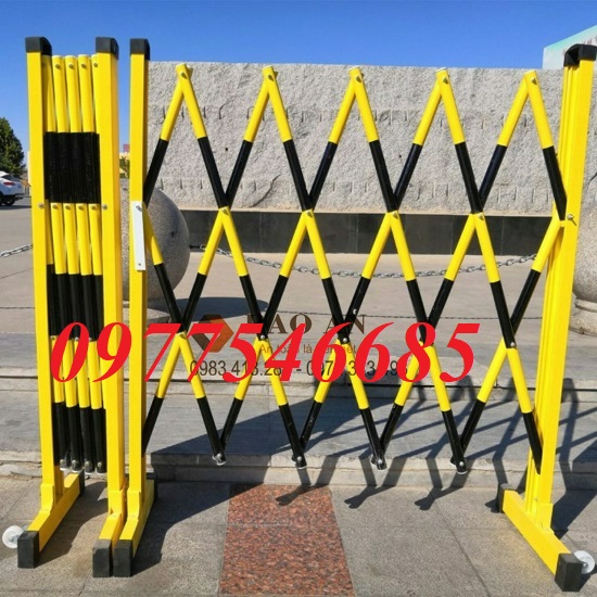 Hàng rào xếp sắt có bánh xe -Xường sản xuất hàng rào xếp di động