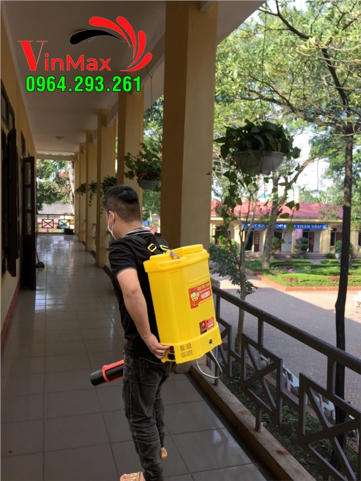 [GIẢM NGAY 100K] Máy phun cloramin B khử khuẩn trường học ở Chương Mỹ