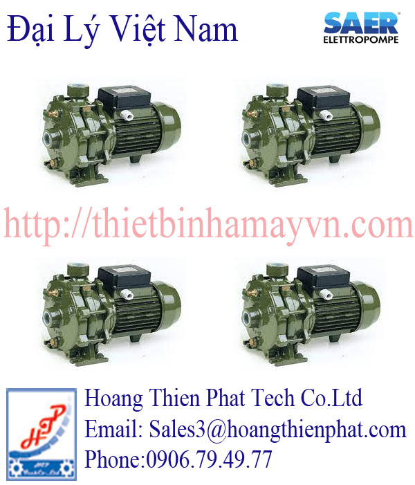 Đại lý phân phối bơm Saer giá tốt tại Việt Nam