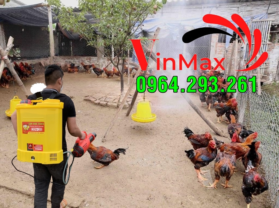 Máy phun sát trùng chuồng nuôi phòng tránh bệnh cúm tai Phú Thọ