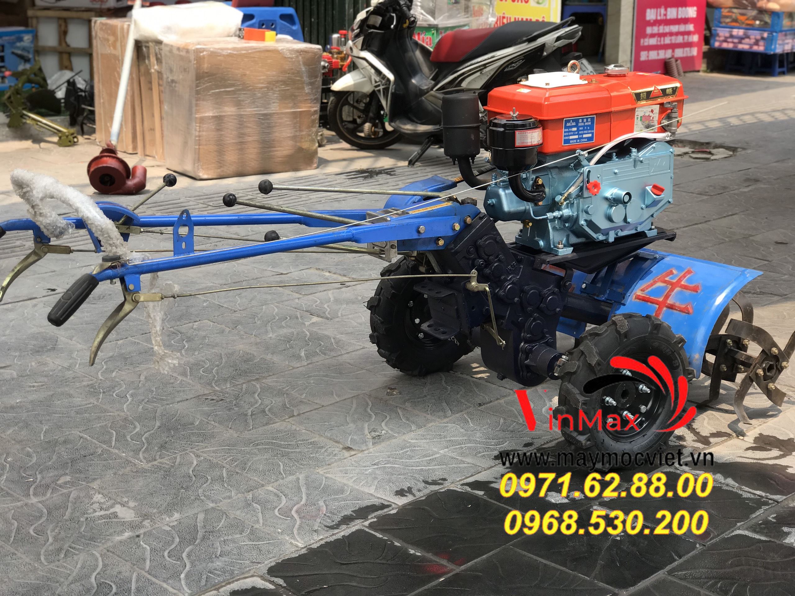 Máy cày bừa chạy dầu giá rẻ tại hà Nội bảo hành 12 tháng