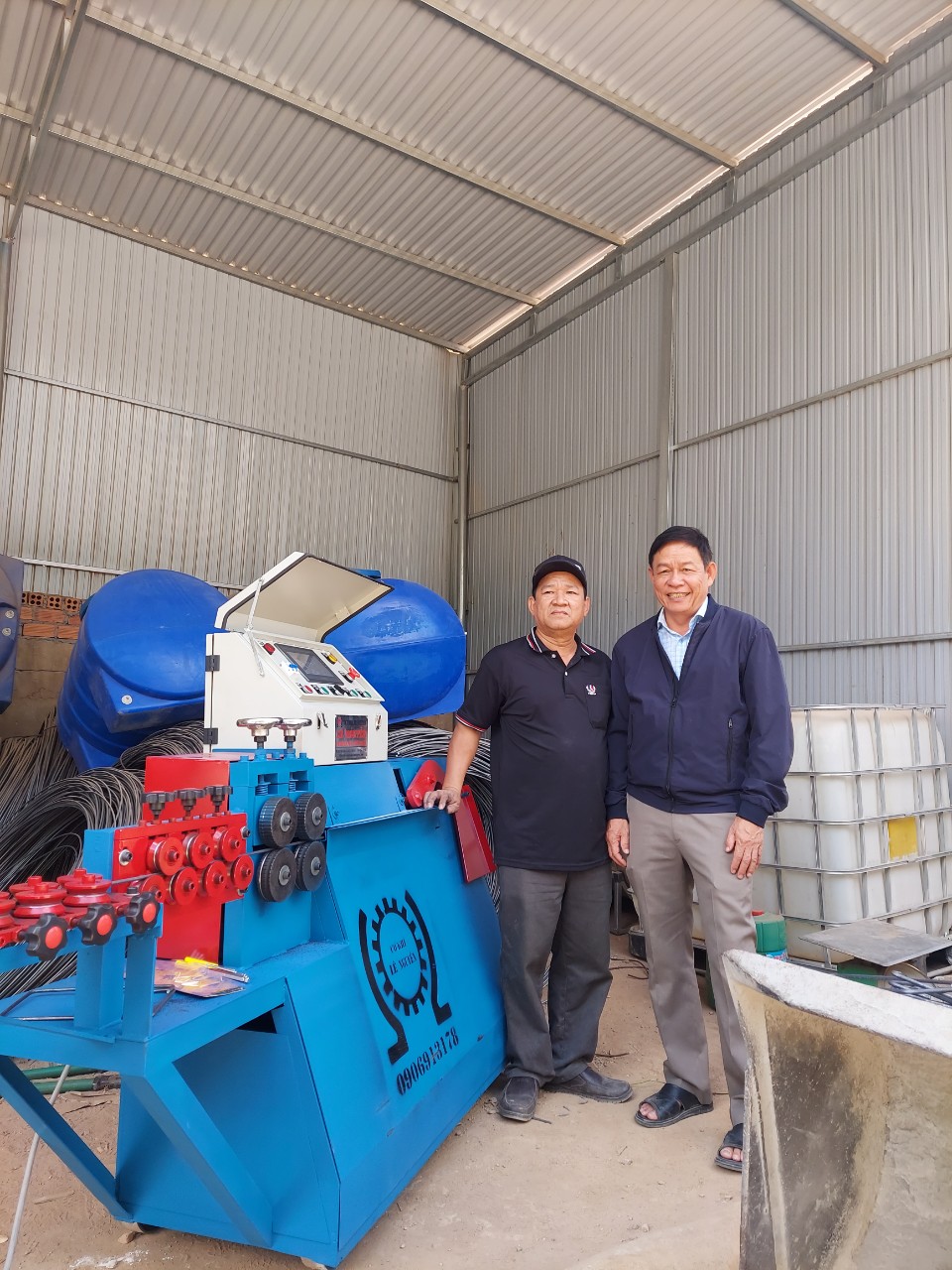 Máy bẻ đai Lê Nguyễn bàn giao máy tại Đắk Lắk