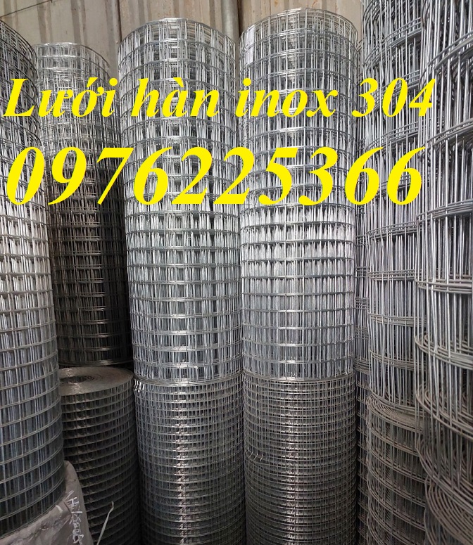 Lưới hàn inox 304,lưới hàn inox D2A25x25mm