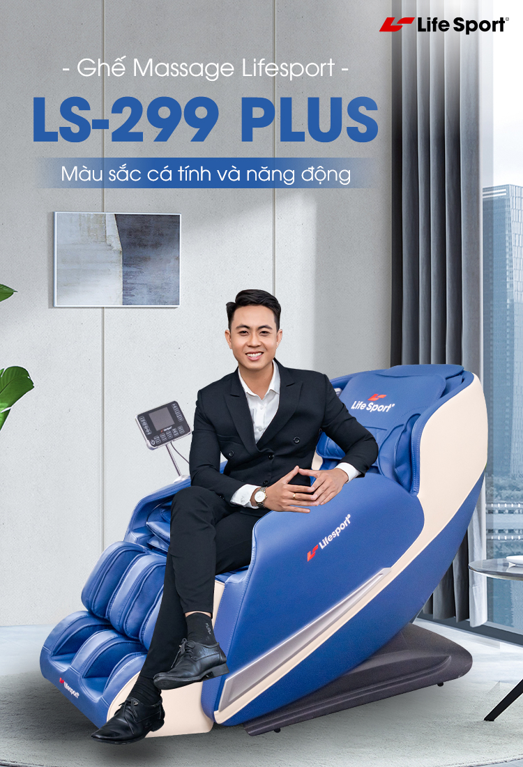 Ghế massage Lifesport LS-299 Plus Mua 1 được cả 2