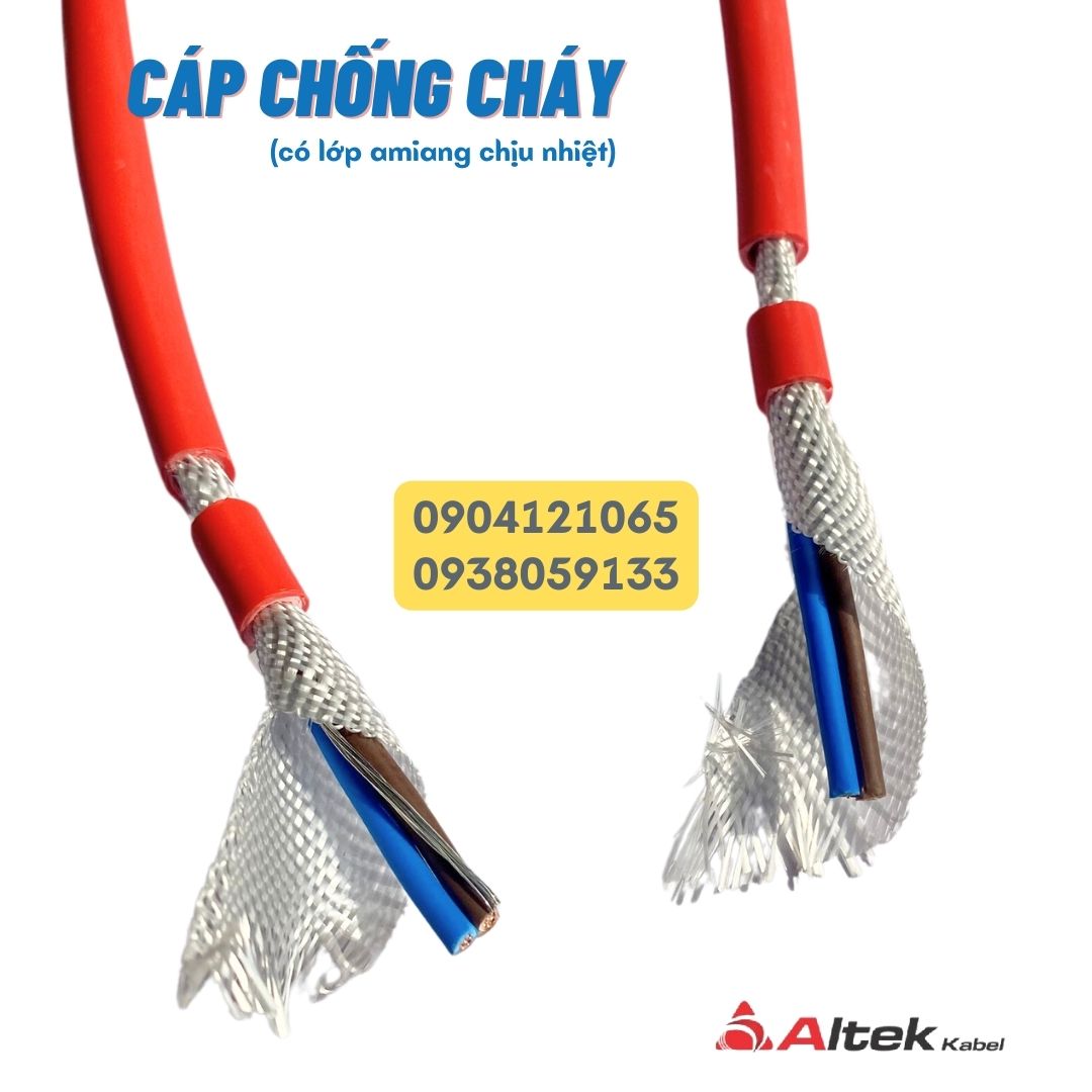 Cáp điều khiển, cáp chống cháy, ống ruột gà lõi thép luồn dây điện