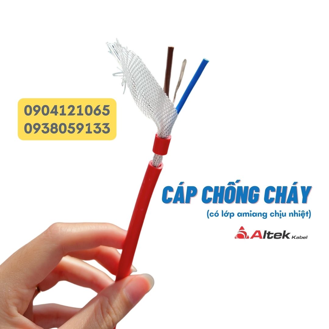 Cáp điều khiển, cáp chống cháy, ống ruột gà lõi thép luồn dây điện