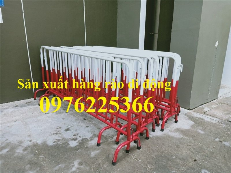 Sản xuất khung hàng rào di động,hàng rào xếp kéo tay di động
