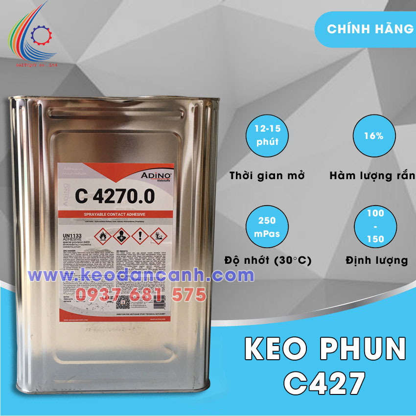 Phân phối keo phun C427 chất lượng cao tại quận 10