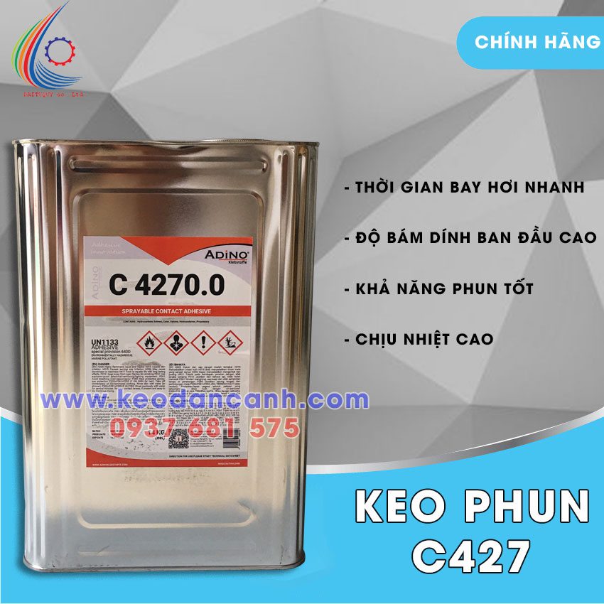 Phân phối keo phun C427 chất lượng cao tại quận 10