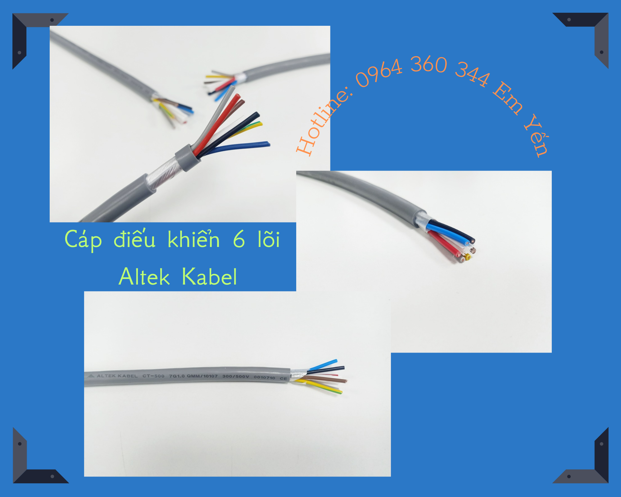 Dây cáp tín hiệu RVV/RVVP 6 ruoojtj Altek Kabel