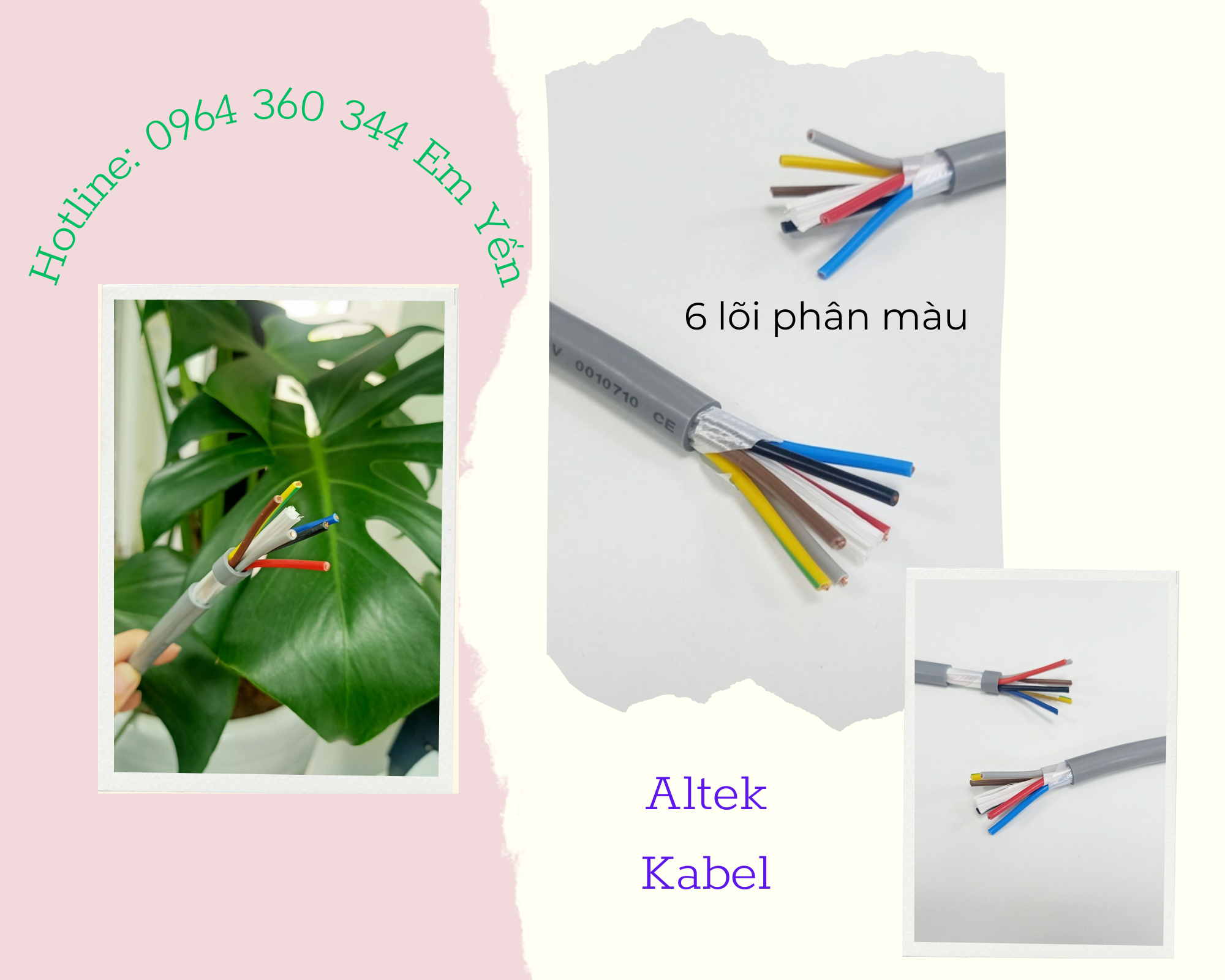 Dây cáp tín hiệu RVV/RVVP 6 ruoojtj Altek Kabel
