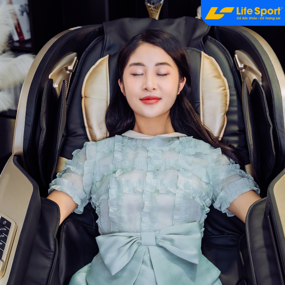 Ghế Massage Lifesport LS-599 vàng đồng 1 siêu phẩm mới nhất