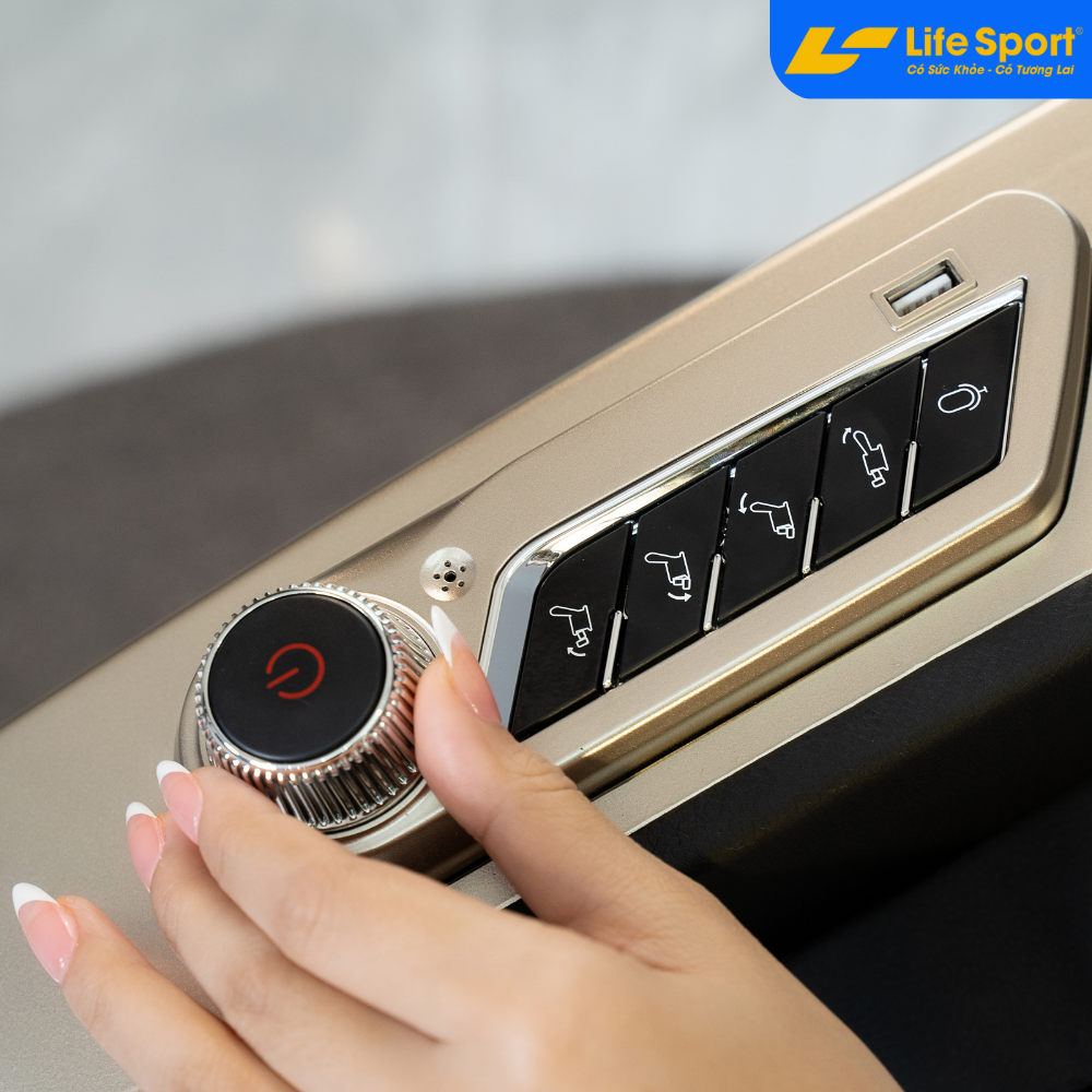 Ghế Massage Lifesport LS-599 vàng đồng 1 siêu phẩm mới nhất