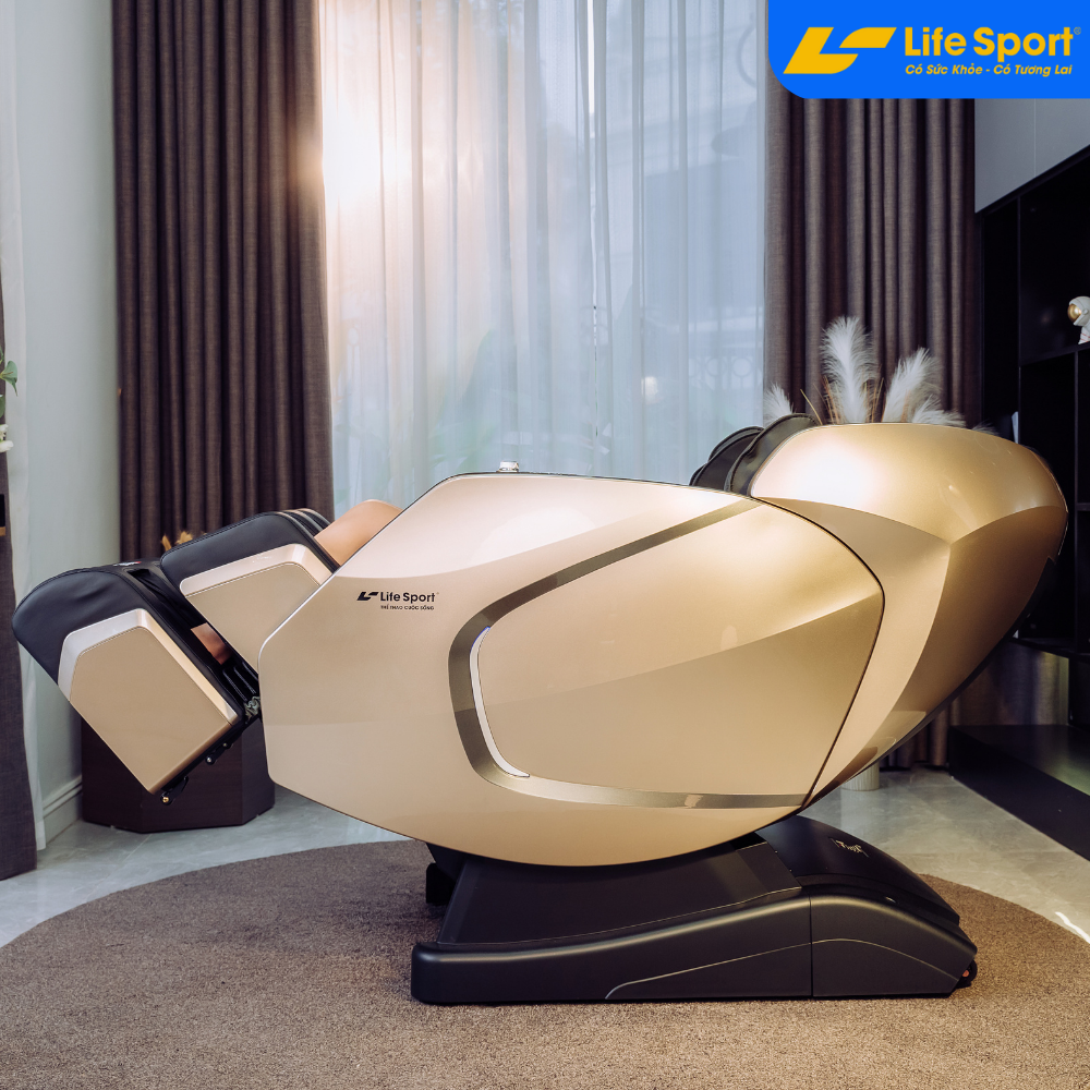 Ghế Massage Lifesport LS-599 vàng đồng 1 siêu phẩm mới nhất