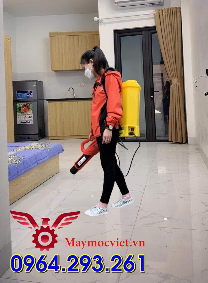 Combo bình xịt điện phun muỗi gắn đầu phun sương tốc độ cao Turbo BA6