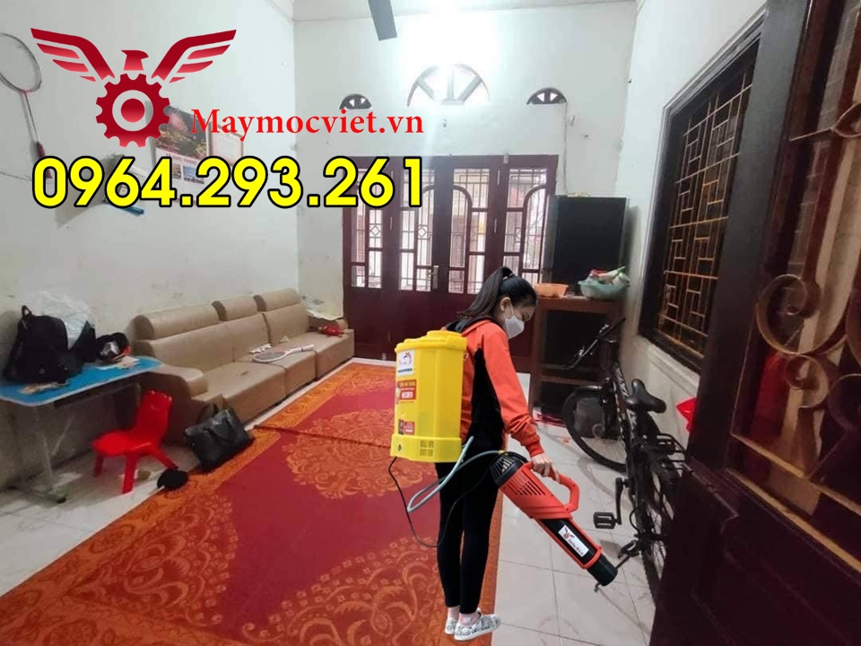 Combo bình xịt điện phun muỗi gắn đầu phun sương tốc độ cao Turbo BA6