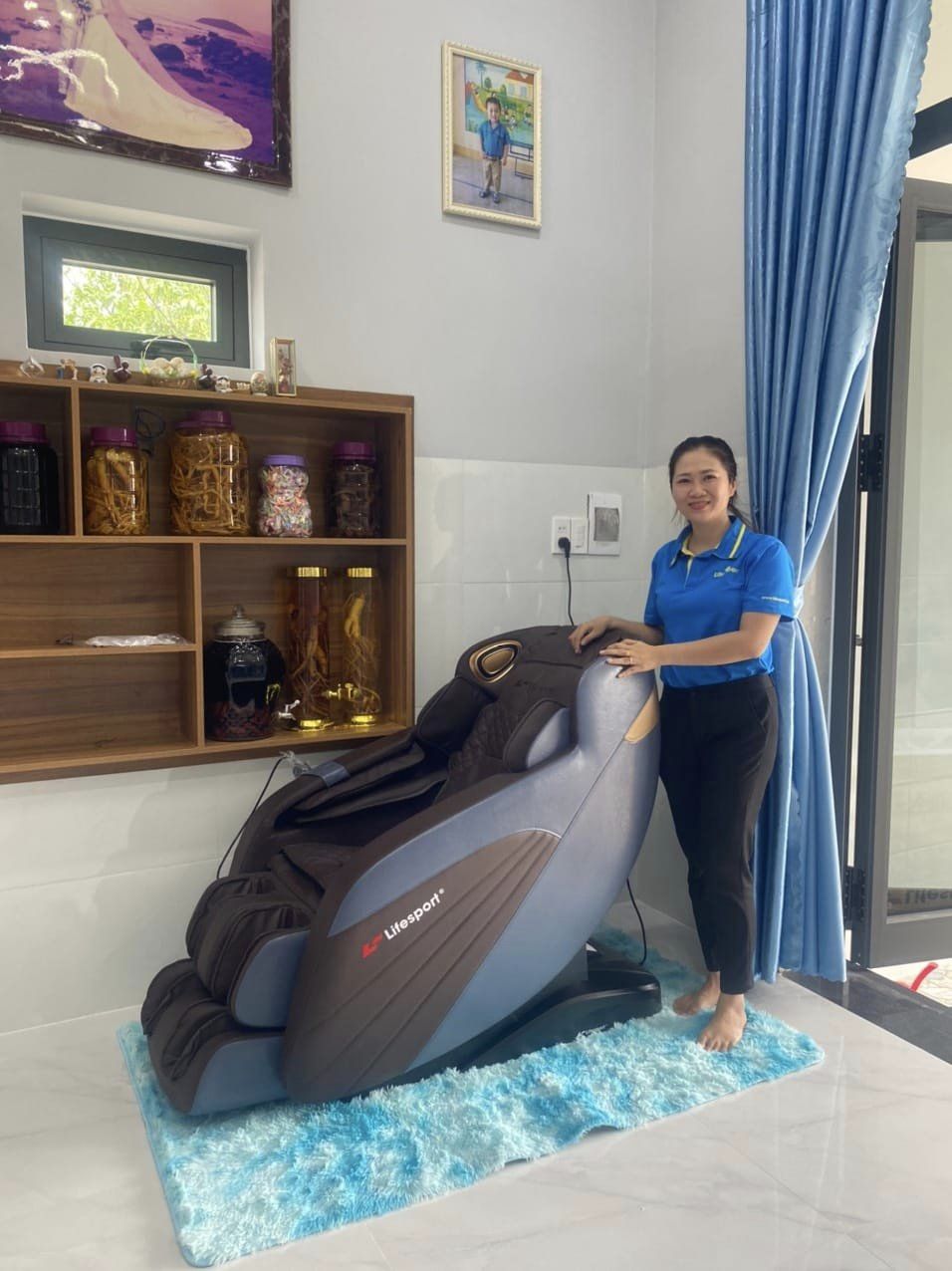 Vững Vàng Sức Khỏe  với Ghế Massage Lifesport LS-2900