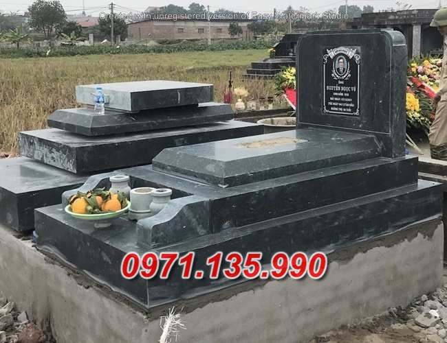 mẫu mộ đá tam cấp để tro cốt đẹp bán tại hậu giang - mộ đơn giản