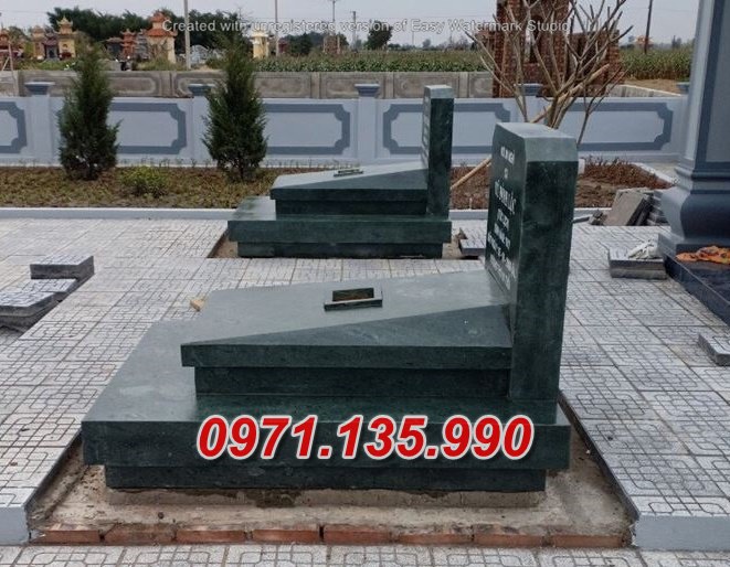mẫu mộ đá tam cấp để tro cốt đẹp bán tại hậu giang - mộ đơn giản