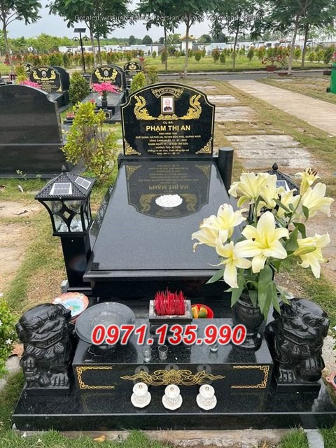 Mẫu mộ đá tam cấp để tro cốt đẹp bán tại cà mau - mộ đá đơn giản