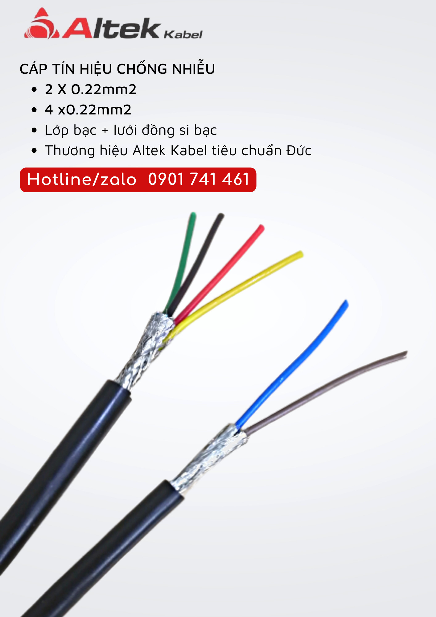 Cáp tín hiệu chống nhiễu Altek Kabel Đức tại ĐÀ NẴNG, HÀ NỘI, HCM