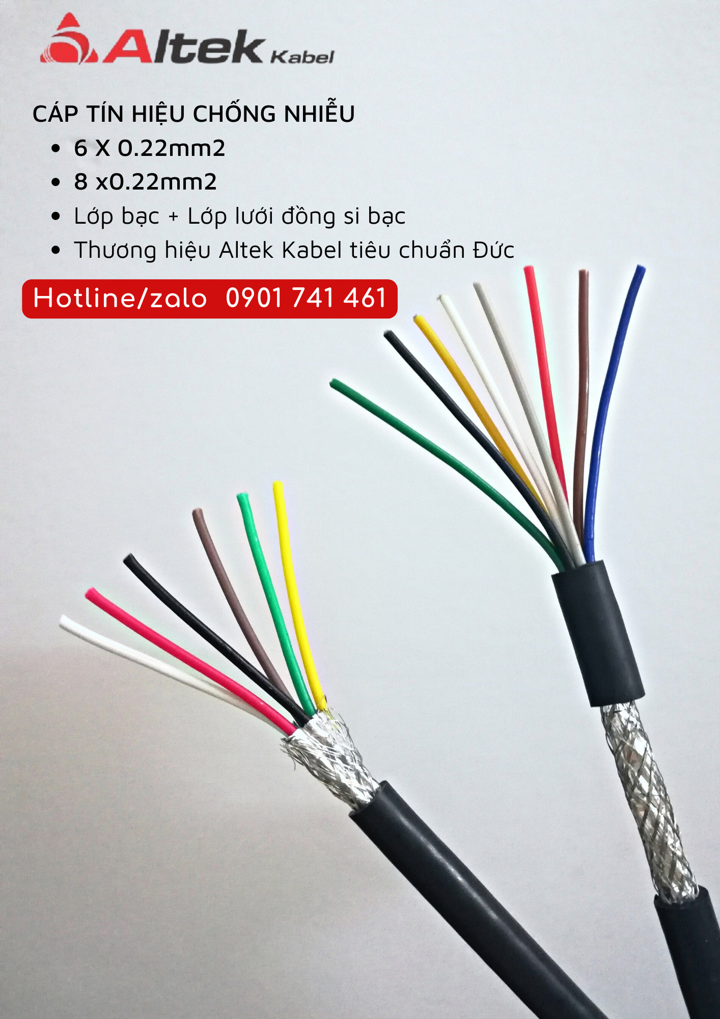 Cáp tín hiệu chống nhiễu Altek Kabel Đức tại ĐÀ NẴNG, HÀ NỘI, HCM