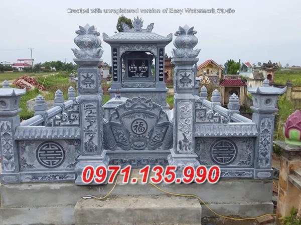 Mẫu nhà mồ đá đẹp để tro cốt bán tại bạc liêu - nghĩa trang gia tộc
