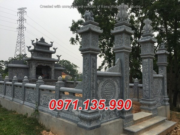 Mẫu nhà mồ đá đẹp để tro cốt bán tại bạc liêu - nghĩa trang gia tộc