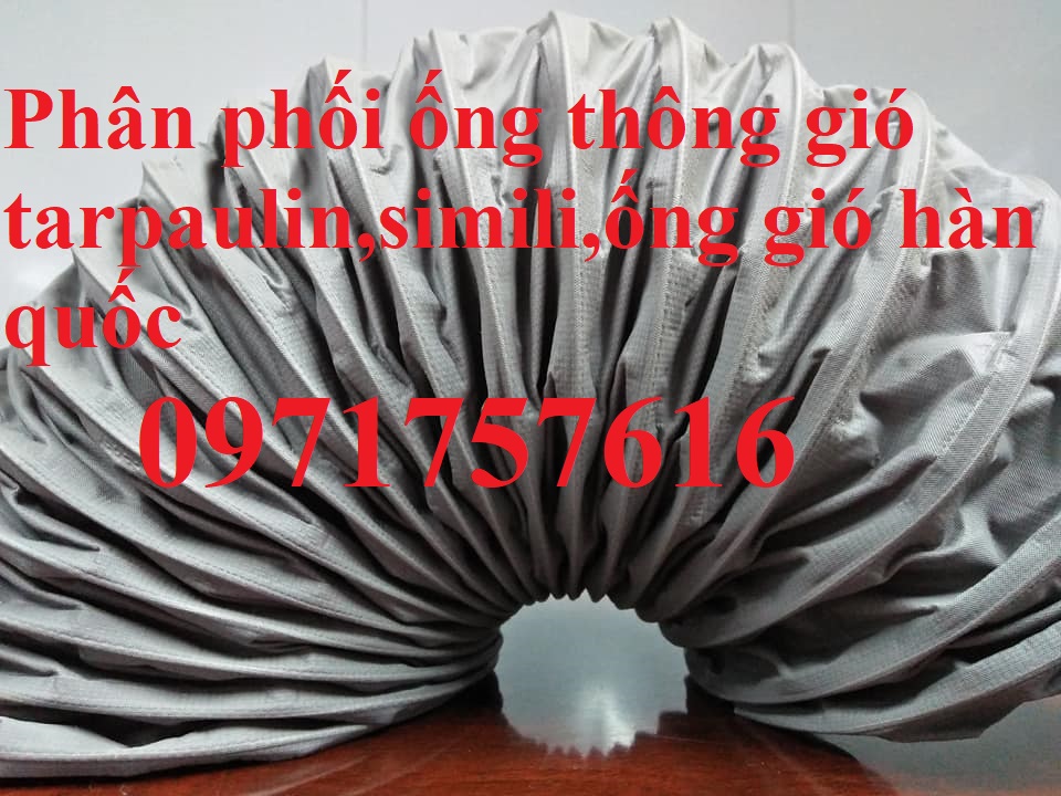 Ống gió vải xám simili,ống gió vải mềm có lõi thép