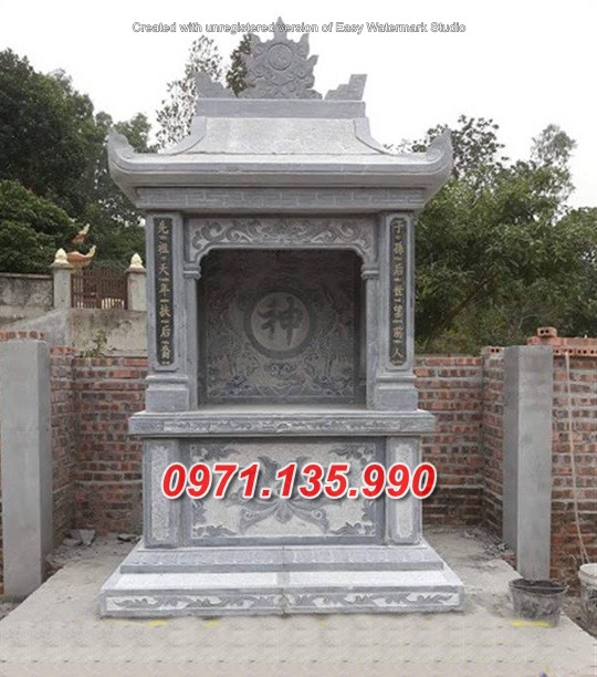 Mẫu miếu thờ thần linh bằng đá đẹp bán tại trà vinh - bàn thờ thiên