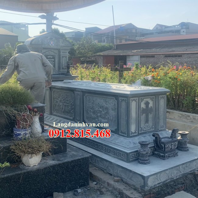 642 Mẫu mộ đá chụp mộ đá để hài cốt đẹp bán tại Vĩnh Long