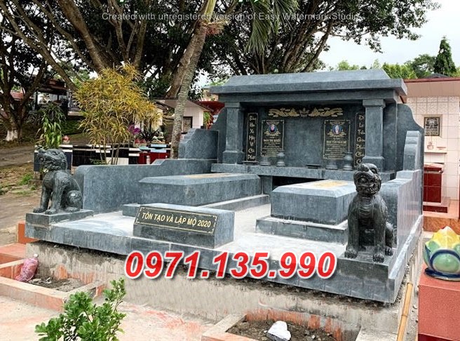 Mẫu mộ đá đôi để tro cốt đẹp bán điện biên - mộ đá đôi bán hải phòng