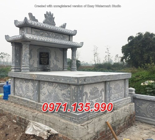 Mẫu mộ đá đôi để tro cốt đẹp bán điện biên - mộ đá đôi bán hải phòng