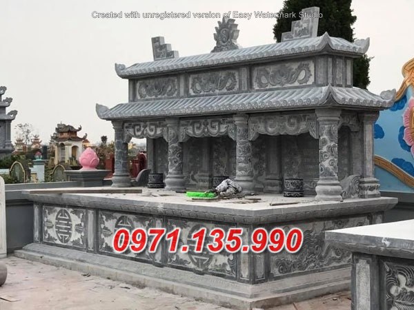 Mẫu mộ đá đôi để tro cốt đẹp bán điện biên - mộ đá đôi bán hải phòng