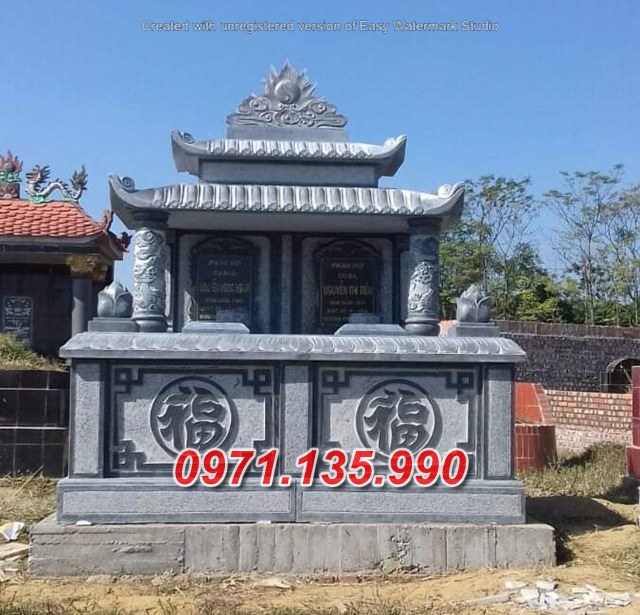 Mẫu mộ đá đôi ông bà bố mẹ đẹp bán tại bến tre khánh hoà ninh thuận