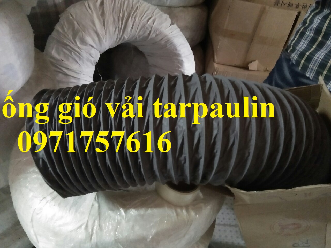 Kho hàng ống gió simili,ống gió tarpaulin ,ống gió có lõi thép  giá rẻ