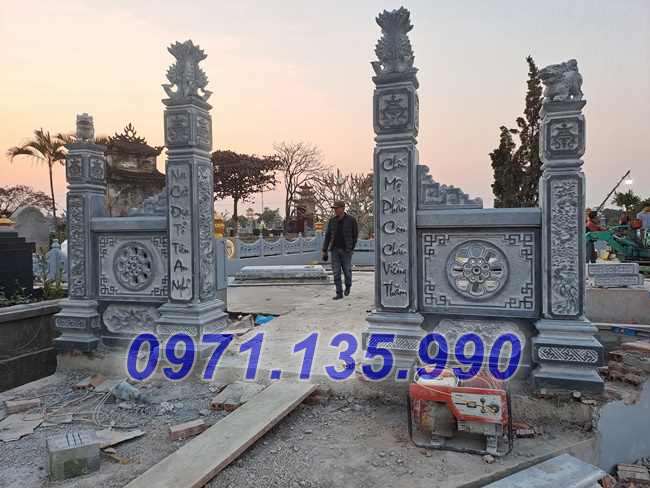 Mẫu cổng đá đẹp nhà thờ đình chùa bán tại yên bái hà giang