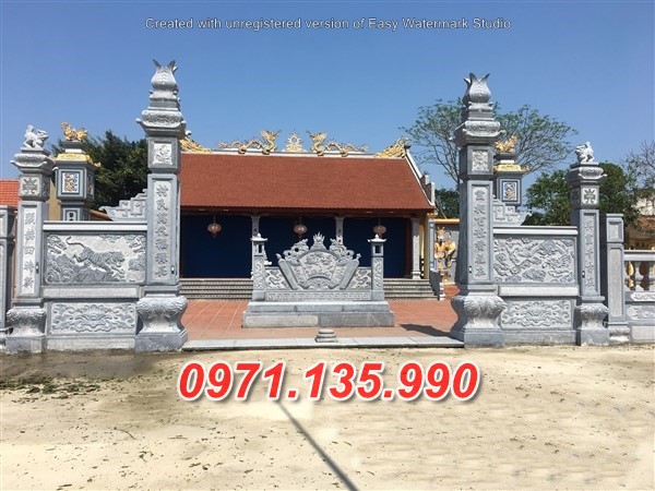 Mẫu cổng đá đẹp nhà thờ đình chùa bán tại an giang bạc liêu