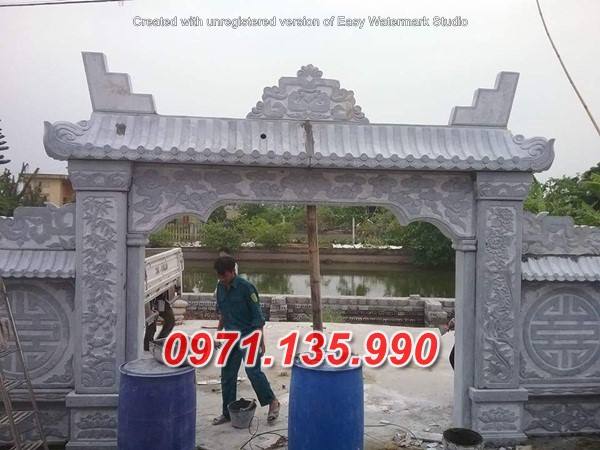 Mẫu cổng đá đẹp nhà thờ đình chùa bán tại an giang bạc liêu